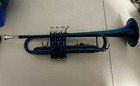 Eastar Etr-380bu Trumpet Blue Color - Preowned Case   Mouthpiece Included