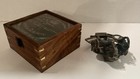 Sextant 1917 Kelvin   Hughes Of London Antique Brass Nautical Instrument W box
