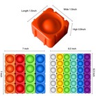 Candisplay Giant Silicone Pop Fidget Blocks 36pcs Interlocking Puzzle