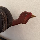 Vtg Beaver Creek Wooden Folkart Art Turkey Hand Crafted Primitive Unique Decor