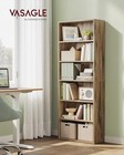  Bookshelf  23 6 Inches Wide  6-tier Open Bookcase With Adjustable Storage 