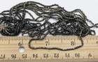 Mini Hank Vintage Antique Czech Glass Seed Beads Silvered Black 12 0 3-cuts