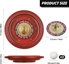Russian Wooden Roulette Game 11inch Roulette Wheel Set  Casino Gaming Table     
