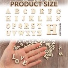 4 Sets 0 6 Inch A-z Small Wooden Letters For Crafts  104 Pcs Wood Letters
