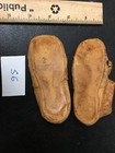 S6- Antique Kid Leather Doll Shoes 4 3 8  Long  Stamped 2