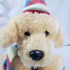 Russ Shining Stars Yellow Lab Labrador Dog Plush Retriever Stuffed Toy Hat Scarf