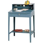 Zoro Select 1w907 Stationary Shop Desk  1 Drawer  34-1 2 In W X 30 In D X 53 In