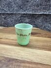 Vintage Uranium Souvenir Custard Toothpick Glass Plata Mo  Rare