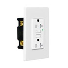 20amp Gfci Outlet White 125v Weather Tamper Resistant 20a Receptacle W led New 