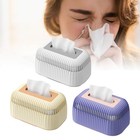 Tissue Box Holder Plastic Large Capacity Rectangle Napkin Box Cover Dispenser