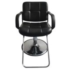 Hydraulic Hairdressing Barber Chair With Round Base Beauty Hair Salon Equipment