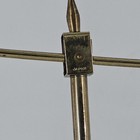 Vintage Brass Balance Scale W  Hobnail Glass Center Japan Decorative 12    Boho