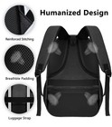 Black Backpack For Men And Women  Water Resistant Laptop Travel Bag  School Use