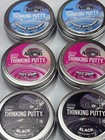 New  Gift Set 6 Crazy Aaron s Putty  47oz Mini Tins Black Hot Pink Spring Shower