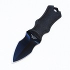 Tactical Black Full Tang Neck Knife Fixed Blade Military Dagger Sheath-aj331