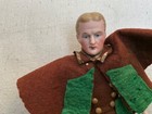 Antique German Male Bisque cloth Dollhouse  Miniature Doll In Period Outfit