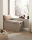 30  Storage Bench  Leather Ottoman  660 Lbs 
