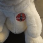 1996 Coca Cola 10  Polar Teddy Bear Plush Stuffed Animal Toy With Ear Tags