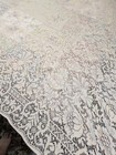 Vintage 70 X 95 Rectangular Beige Lace Floral Tablecloth