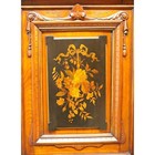 Renaissance Revival Ebonized Walnut Paneled Credenza With Marquetry   Inlay