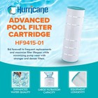 Hurricane Hf9415-01 Advanced Pool And Spa Filter Cartridge Replacement  White