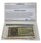 Highest Hyperinflation Money  From Nine Countries - Coa   History   Folder Inc 