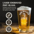 You Missed Republican President Engraved 16 Oz Beer Pint Glass Conservative Gift