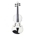 New 4 4 Full Size White Color Acoustic Violin Fiddle   Case   Bow   Rosin