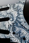 Custom 3 Color Acid Flux 3 Textured Pickguard - Fits Fender Stratocaster - Usa M