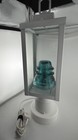 Vintage Handmade Insulator Lantern Desk Or Hanging Lamp W  Glass Hemingray 42