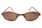 True Vintage Cut-out Arm Design Urban Indie Aesthetics Brown Oval Sunglasses