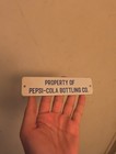 Old Porcelain Property Of Pepsi Cola Bottling Co Pop Soda Crate Case Tag Sign