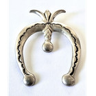 Vintage Native American Navajo Southwest Sterling Silver Naja Pendant F l  Begay