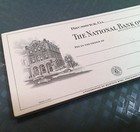 Vintage National Bank Of Brunswick Ga Checks Lithograph Harland Atlanta Print