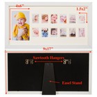 My First Year Photo Moments Baby Keepsake Frame With Double Mat  Stand   Hangers