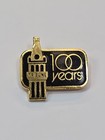 Chicago Tribune 100 Years Souvenir Tie Tack Lapel Pin Black   Gold Colors