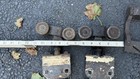 2   vintage Antique Heavy-duty Sliding Barn Door Roller Hangers Trolley Slides