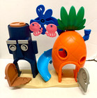 Bikini Bottom Spongebob Squarepants Squidward Playset Pineapple Tiki House Video