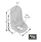 10 X Body Mounting Bracket 023 14 Suits 100mm Runners Truck Chassis Fixing