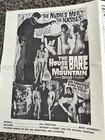 Vtg 1962 Olympic The House On Bare Mountain Sexploitation Movie Pressbook Poster