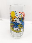 The Smurfs Glass 1983 Baker Smurf Collector Tall Drinking Peyo 6  Cartoon