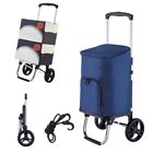 2-wheel Lightweight Printed Folding Shopping Trolley Luggage Cart Grocery Bag