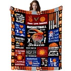 Blanket Gifts For Girls Boys Kids Team Lovers  Flannel Sport 50 x40  Basketball