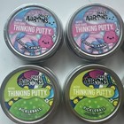 Lot Of 8 Mini Tins Aaron s Crazy Thinking Putty  46 Oz
