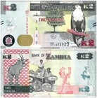 Zambia 2-10 Kwacha 3 Pieces Set  2021-2022  P-56-58  Unc