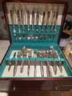 1847 Rogers Bros Eternally Yours Silver Plated Flatware Set 39pc W  Wood Case