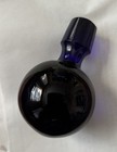 Vintage Cobalt Blue Round Glass Ball Decanter Bottle Stopper