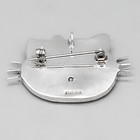 Zuni-sterling Silver   Stone Inlay Hello Kitty Pin pendant By Andrea Lonjose