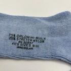 Vintage 1970s Orlon Knee Socks Blue Argyle Sz 9-11