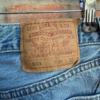 Vintage 90s Levis 501 Blue Button Fly Denim Made In Usa Jeans  actual 32x30 
